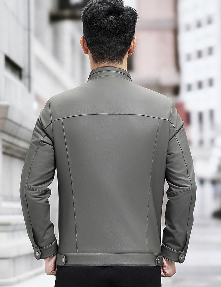 ジャケット・アウター lawgy stand neck leather cuff coat lawgy（ラウジー）の「stand neck leather cuff coat（その他